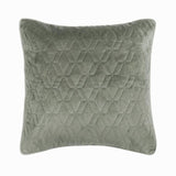 Diamond Grey Quilted Decorative Euro Sham