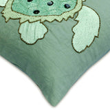 Turtle Dove Blue Throw Pillow Cover