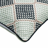 Diamond Dotty - Blue Cotton Decorative Euro Sham