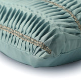 Sky Ceremony - Light Blue Satin Throw Cushion Cover