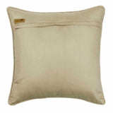 Chevron Folds - Beige Silk Throw Cushion Cover