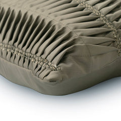Silver Ceremony - Silver Satin Throw Cushion Cover
