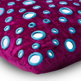 Mirror Lover - Fuchsia Pink Velvet Throw Pillow Cover
