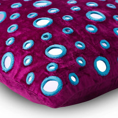Mirror Lover - Fuchsia Pink Velvet Throw Cushion Cover
