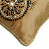 Vintage Cycle - Beige Velvet Throw Cushion Cover