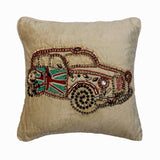 Vinatge Rider Throw Cushion Cover