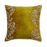Gold Mythology Green Velvet Throw Cushion Cover