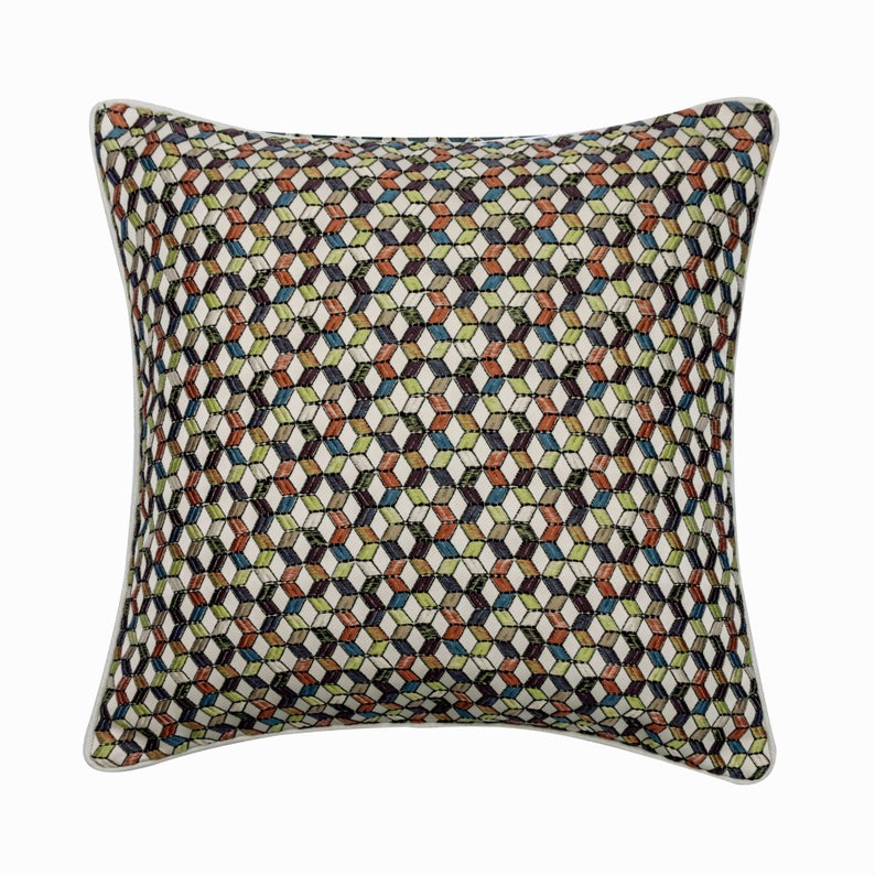Color Lovers Geometric Throw Cushion Cover