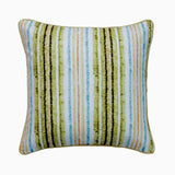 Stripe Up My LIfe Green Decorative Euro Sham