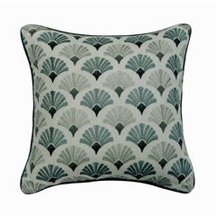 Flourish Blue Throw Cushion Cover