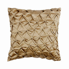 Toffee Crunch Pintucks Throw Cushion Cover