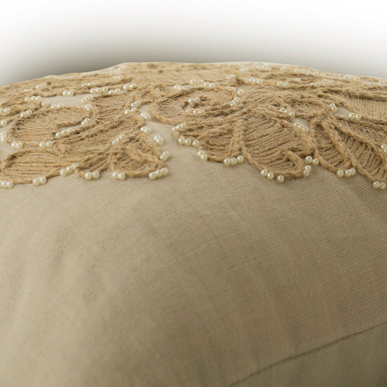 Jutty Damask Throw Cushion Cover