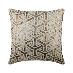 Foiled Contrast Lattice Decorative Euro Sham