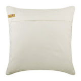 Foiled Contrast Ivory Burlap Throw Cushion Cover