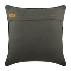Grey Heist Applique Throw Cushion Cover