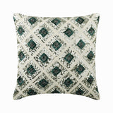 Wishful Bling - Blue Linen Throw Pillow Cover