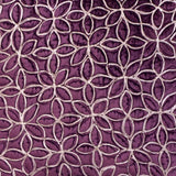 Plum Furry Quilted Throw Cushion Cover