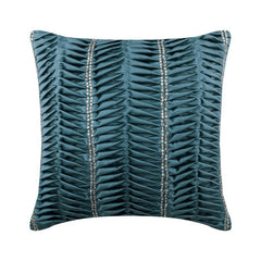 Blue Ceremony Pintucks Decorative Euro Sham