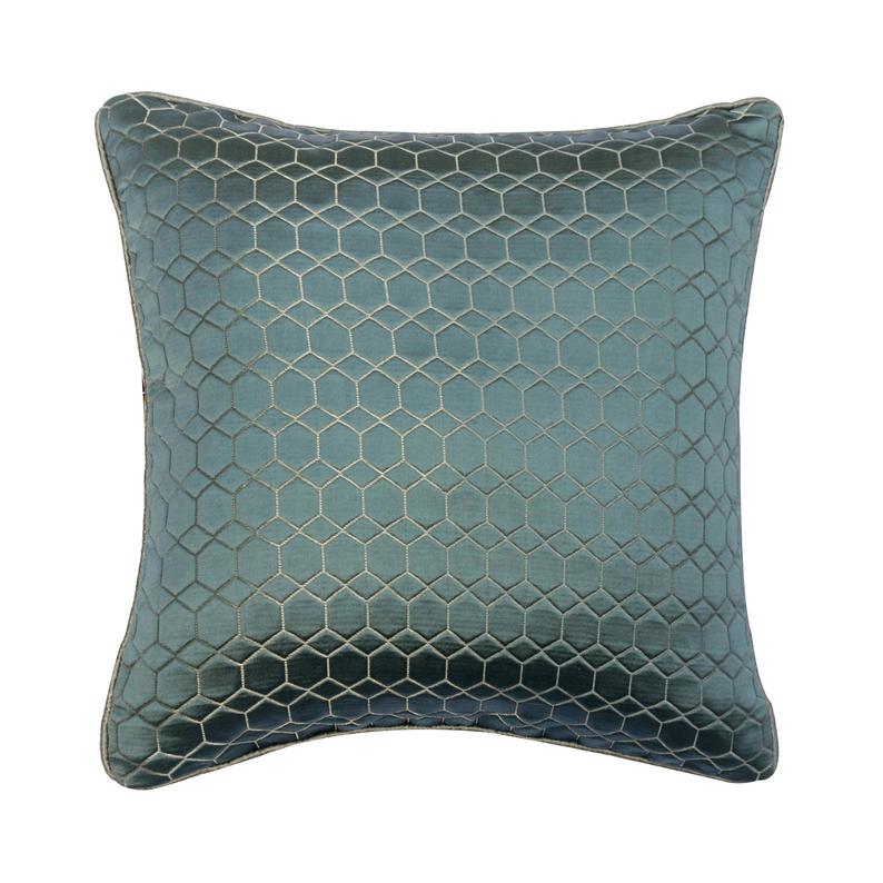 Geometric Sea Blue Throw Cushion Cover
