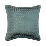 Geometric Sea Blue Throw Pillow Cover