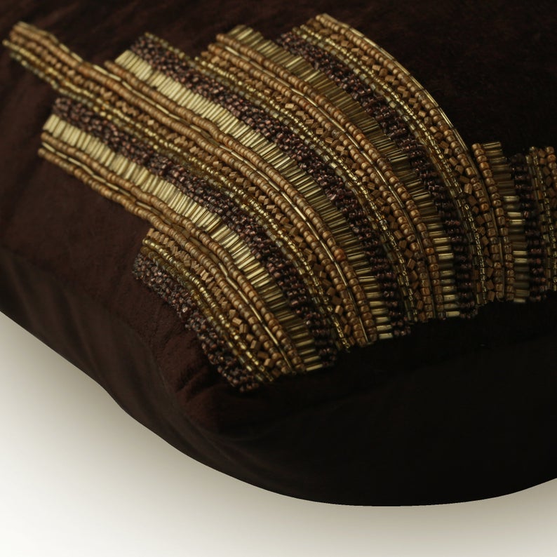 Temple Gold Throw Pillow Covers