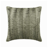 Blue Ceremony - Blue Satin Throw Pillow Cover