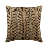 Dull Gold Ceremony Throw Pillow Cover