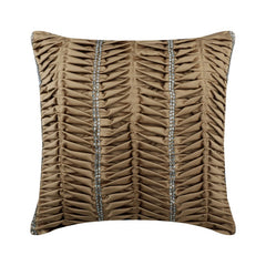 Silver Ceremony - Silver Satin Throw Cushion Cover