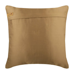 Dull Gold Ceremony - Dull Gold Satin Throw Pillow Cover