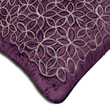 Plum Furry Velvet Throw Pillow Cover