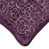 Plum Furry Velvet Decorative Euro Sham
