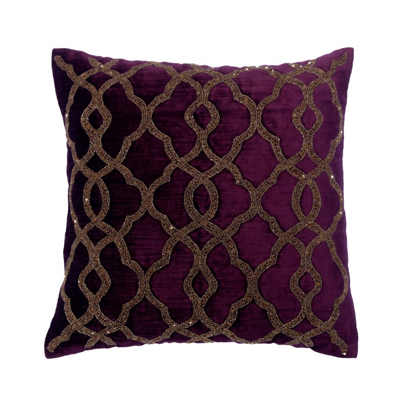 Estrellas Beaded Throw Cushion Cover