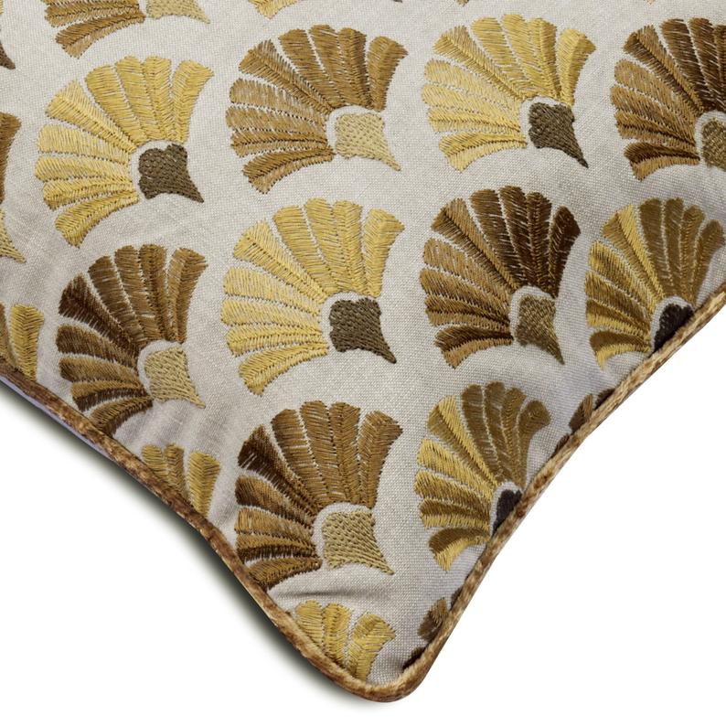 Autumn Flourish Flower Throw Pillow Cover