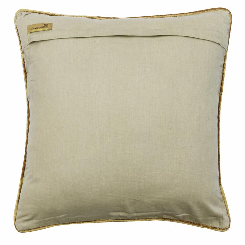 Autumn Flourish Embroidery Throw Pillow Cover
