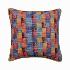 Hue Check Orange Decorative Euro Sham