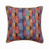Hue Check Orange Throw Pillow Cover