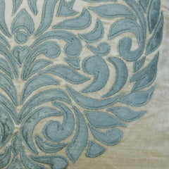 Blue Scent Floral Throw Pillow Cover
