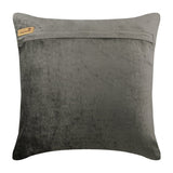 Silver Brick Alley - Ivory & Silver Velvet Throw Cushion Cover