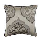 Grey Damask Galore Decorative Euro Sham