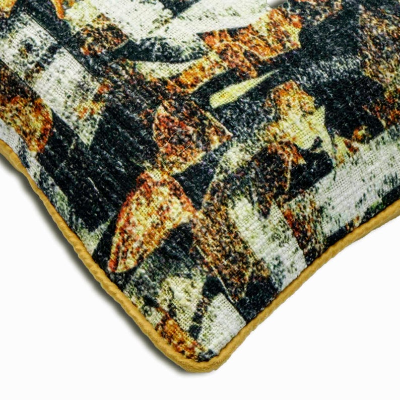 Maze Noir Throw Cushion Cover