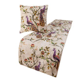 Peacock Queen Decorative Bed Runner with Cushion Cover