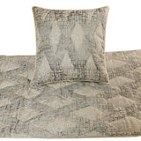 Graphitti Grey - Jacquard Grey Decorative Bed Runner and Cushion Cover