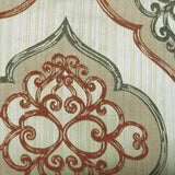 Orange Damask Galore Throw Cushion Cover