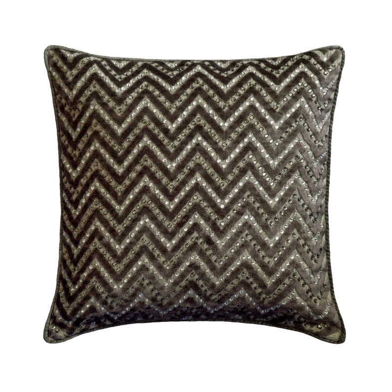 Crystal Chevron Throw Cushion Cover