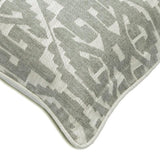 Tribal Love - Red Jacquard Silk Throw Pillow Cover