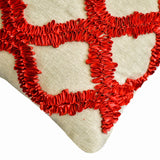Red Quilling Decorative Euro Sham