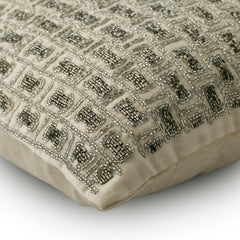 Silver Brick Alley Throw Cushion Cover