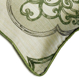 Green Damask Galore Decorative Euro Sham