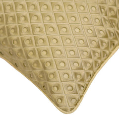 Dots Boudoir - Beige Silk Throw Pillow Cover