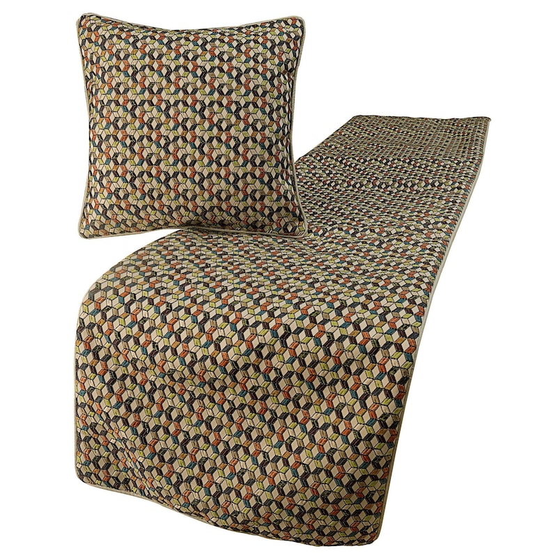 Trixee Decorative Bed Runner and Cushion Cover